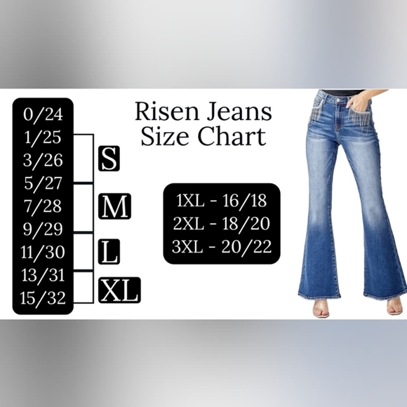 Risen Dolly High Rise Flare Jeans Rhinestones Crystals Tassels - Picture 9 of 14